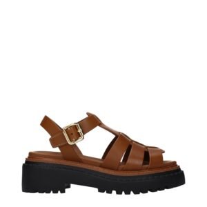 Prada Brown Leather Platform Sandals<span> - </span>EU39/US9