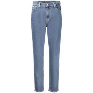 Cal&ccedil;a jeans feminina Calvin Klein Mom Jeans azul de algod&atilde;o<span> - </span>W28 | L30