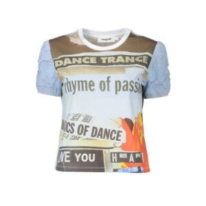 Camiseta feminina Desigual Azzurro de algod&atilde;o<span> - </span>L