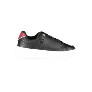 Zapatillas Tommy Hilfiger de piel negra para mujer<span> - </span>EU39/US9